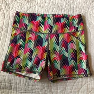 Fabletics colorful workout shorts